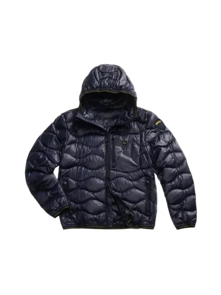 Kurtka puchowa Blauer pikowana niebieska