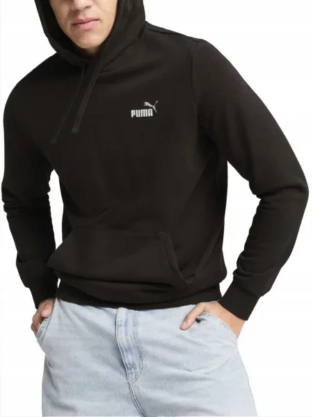 Bluza na co dzień Puma Z Kapturem Kangurka Sportowa czarna