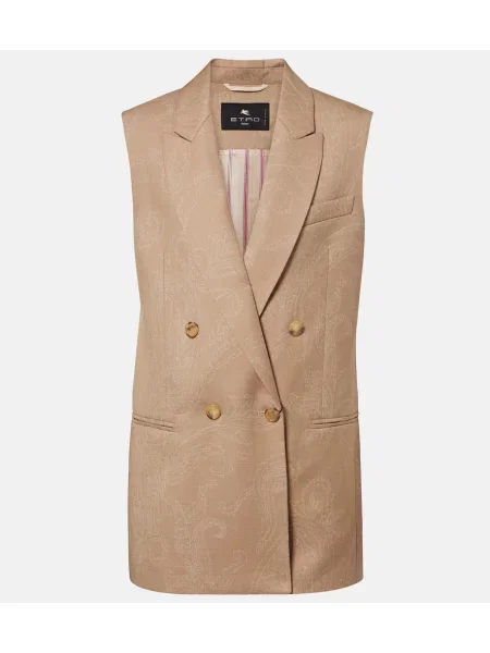 Vestă Etro de lână bej