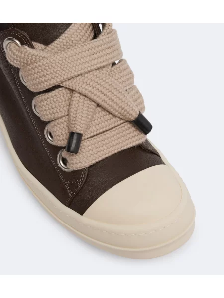 Sneakerși Rick Owens din piele maro