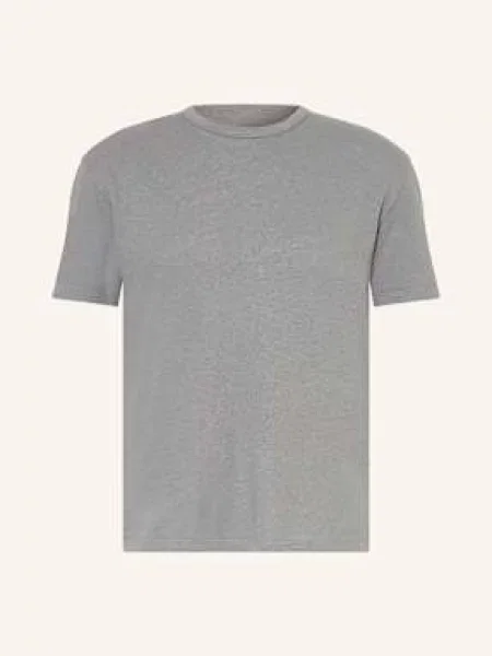 Officine Générale Tričko S Příměsí Lnu šedá
