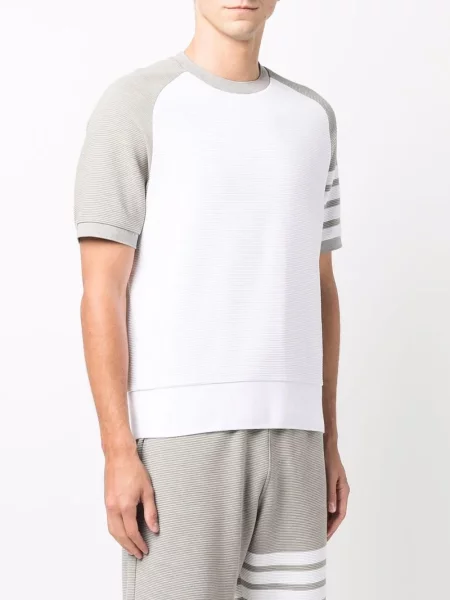 Pruhované tričko Thom Browne bílé