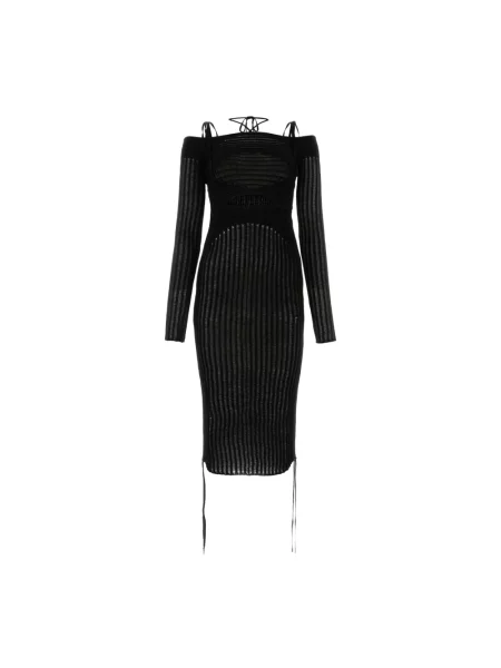 Sukienka midi Andrea Adamo do kolan czarna
