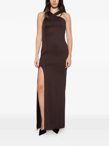 Rochie Aniye By cu glugă maro