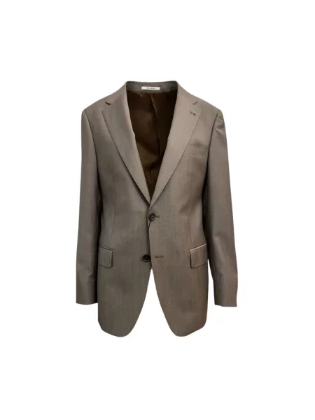 Garnitur Van Gils wełniany brązowy