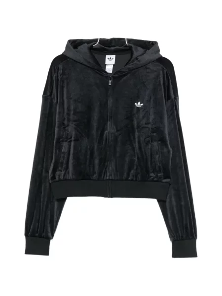 Geacă Adidas cu broderie din velur roz