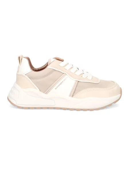 Sneakersy Alexander Smith skórzane beżowe