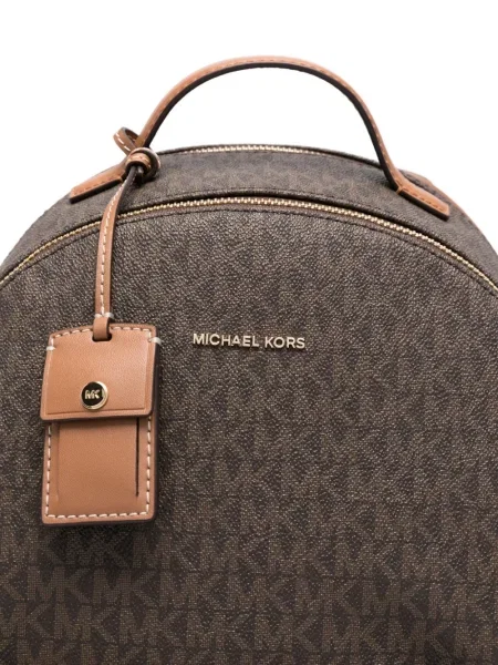Geanta de piele Michael Michael Kors din piele cu cataramă gri