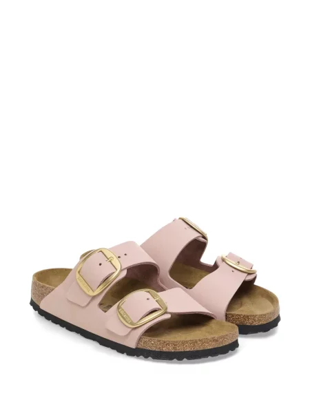 Δερμάτινα σανδάλια Birkenstock με αγκράφα ροζ
