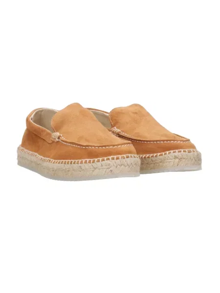 Sandały Espadrilles skórzane brązowe
