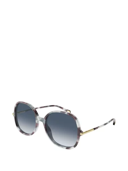 Ochelari de soare Chloé Eyewear cu autograf maro