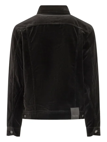 Sametová džínová bunda Tom Ford černá