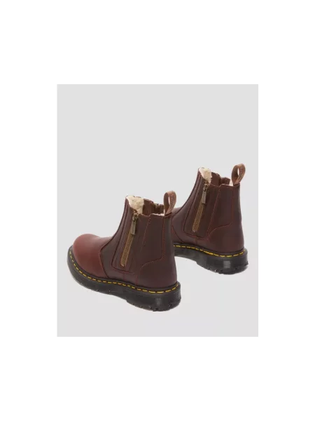 Sztyblety Dr. Martens skórzane brązowe