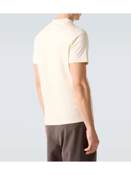 Tricou Moncler din jerseu alb