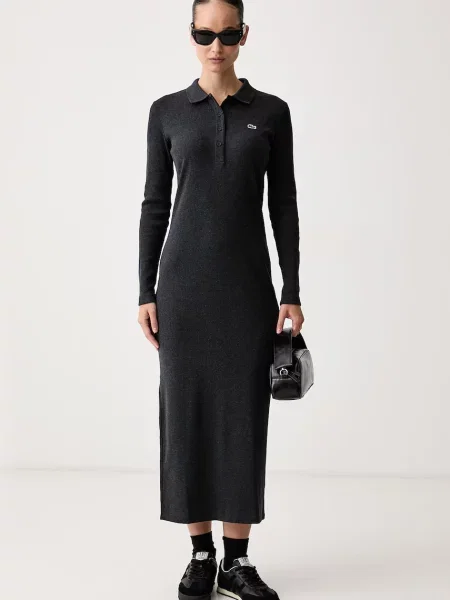 Lacoste rochie tricotată din gri