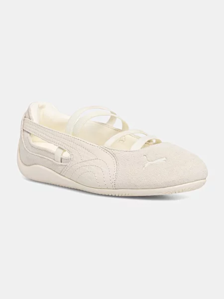 Sneakerși Puma din piele bej