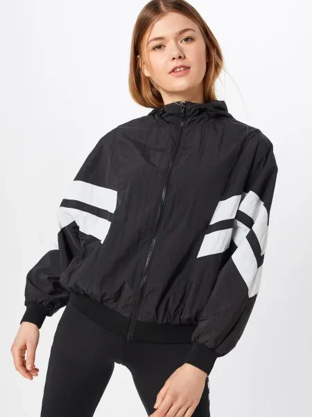 Urban Classics Geacă de primăvară-toamnă negru alb