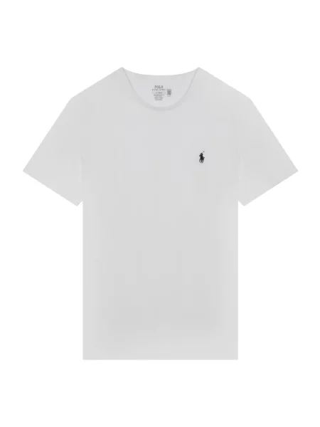 Koszulka polo Polo Ralph Lauren z krótkim rękawem z okrągłym dekoltem biała