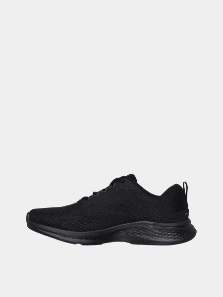 Кожаные повседневные кроссовки Skechers черные