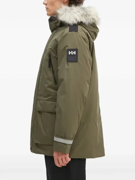 Geacă parka Helly Hansen cu glugă verde