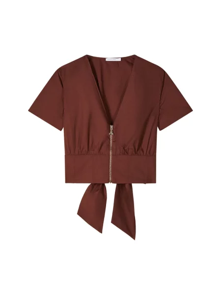 Koszulka Patrizia Pepe brązowa