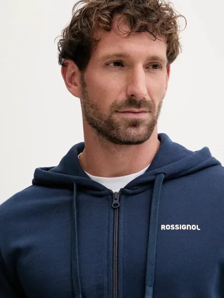 Однотонный свитер Rossignol с капюшоном синий