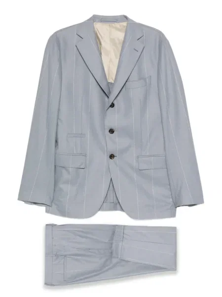 Prugasti odgovarati odijelo Eleventy plava