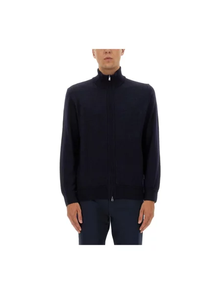 Kardigan Hugo wełniany niebieski