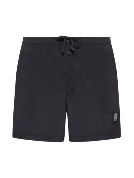 Kąpielówki Stone Island z kamieniami czarne