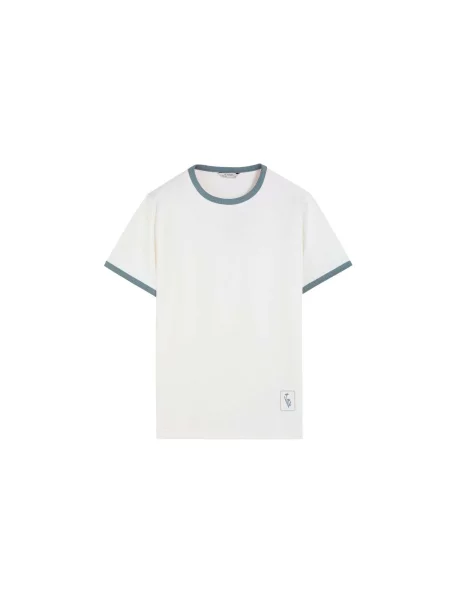 Scalpers Tricou verde alb