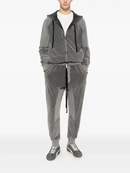 Pantaloni Thom Krom alergare cu cordon gri