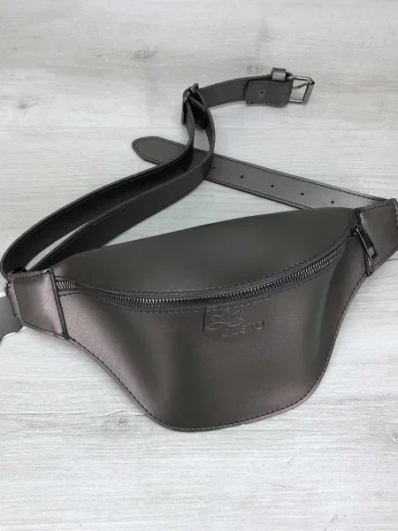 WeLassie Поясна сумка sumka-bananka-zhnocha-tery-srblo Штучна шкіра чорний