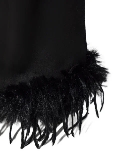 Pantaloni Misbhv cu pene negru