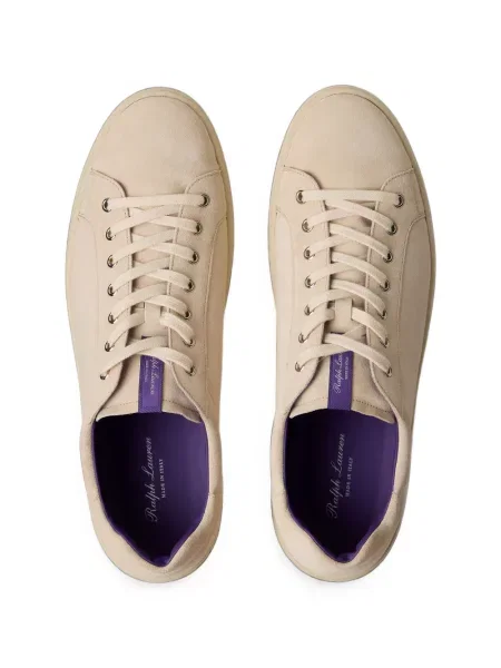 Sneakers Ralph Lauren Purple Label σουέντ μωβ
