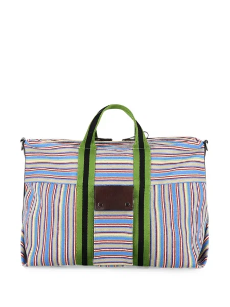 Geantă Dries Van Noten din canvas albastru