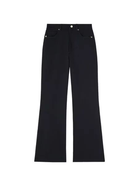 Pantaloni Retori evazate albastru