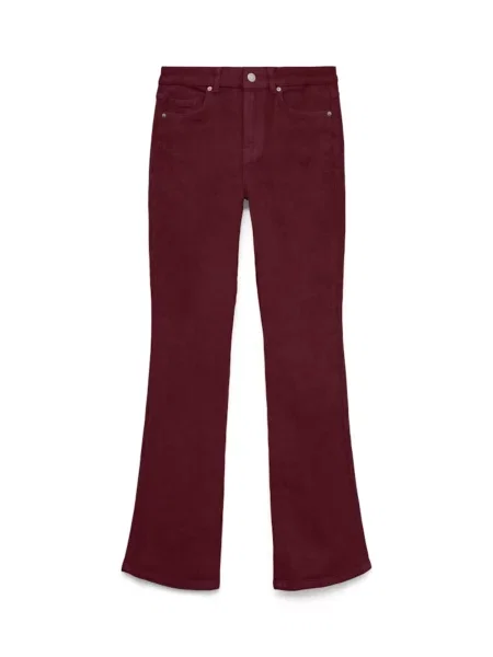 VERO MODA Pantaloni VMFLASH vin roșu