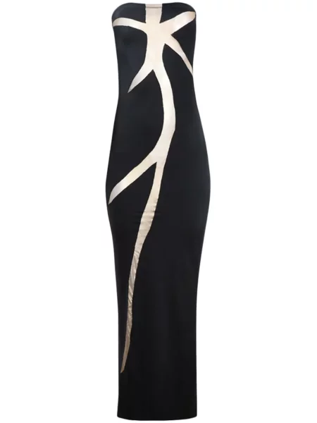 Sukienka Di Petsa w serca garniturowa czarna