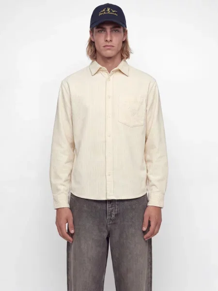 JACK & JONES Cămașă JORFREDERIKSBERG lână alb