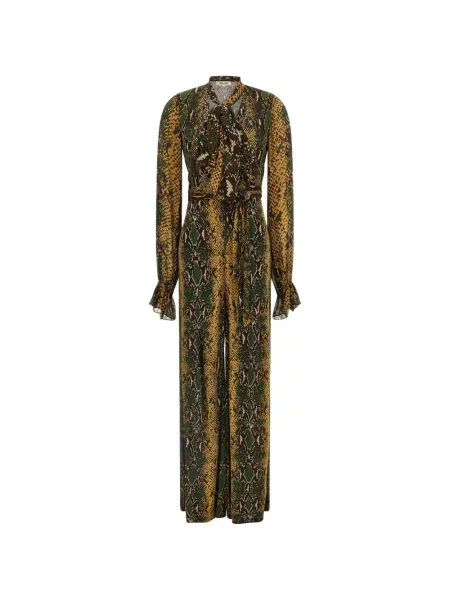 Salopetă Dvf Diane Von Furstenberg cu imagine galben