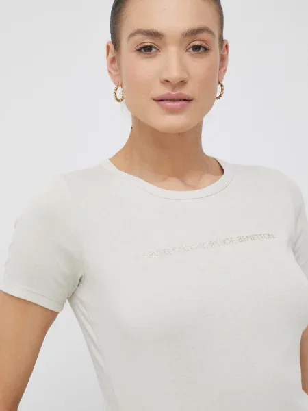 Футболка United Colors Of Benetton бежевая