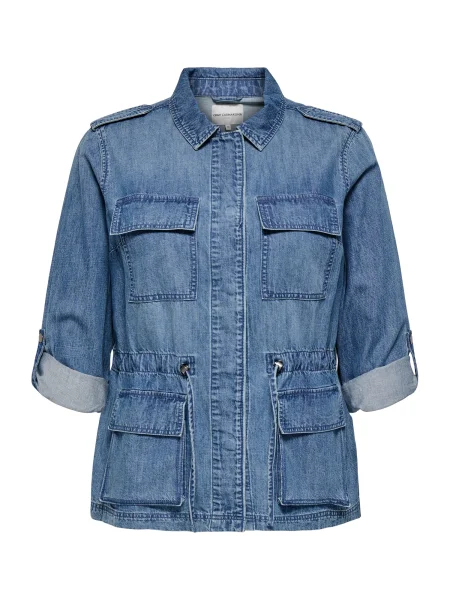ONLY Carmakoma Geacă de primăvară-toamnă CARKENYA denim albastru
