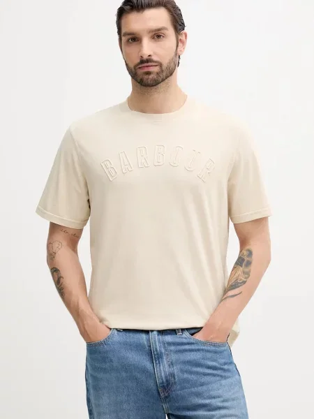 Barbour tričko BANFORD béžové