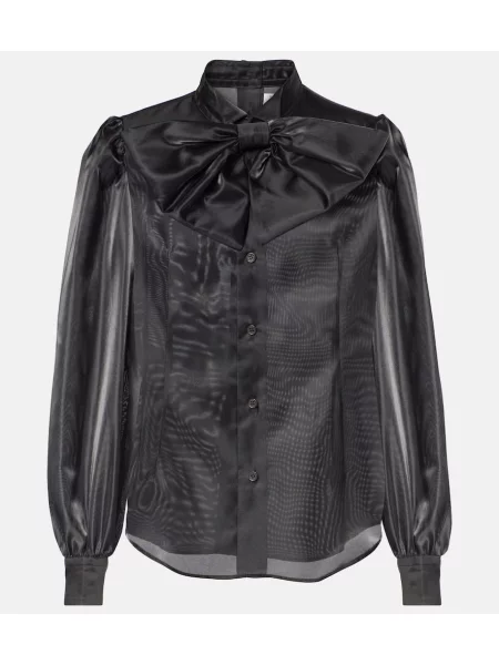 Satynowy top Noir Kei Ninomiya czarny