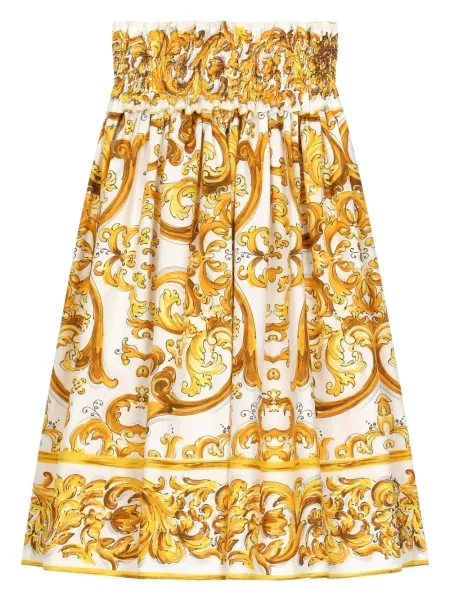 Spódnica dziecięca Dolce And Gabbana żółta