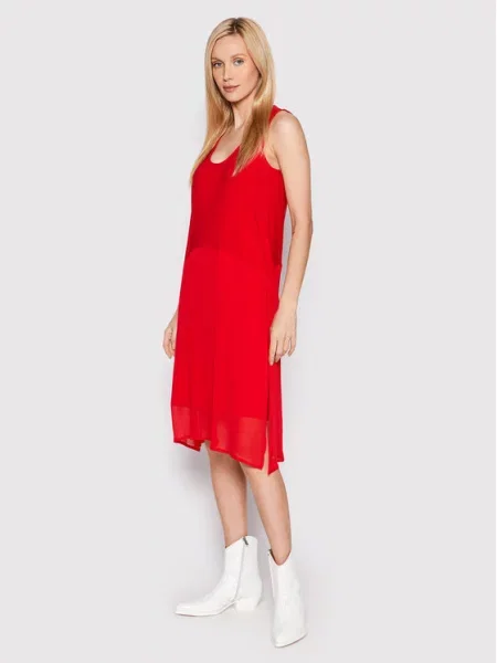 DKNY Sukienka letnia czerwony
