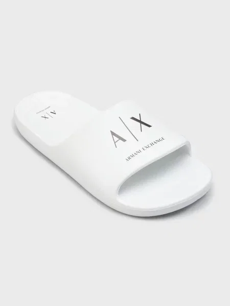 Шлепанцы Armani Exchange белые