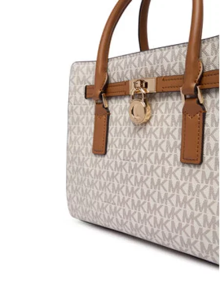 MICHAEL Michael Kors Rankinė nebalintos drobės / marga / ruda konjako smėlio
