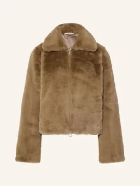 Lilienfels Kurtka Ze Sztucznego Futra beige beżowa