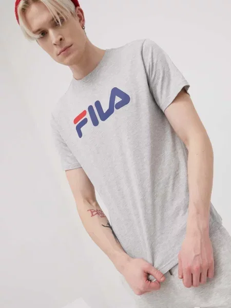 Тениска Fila Bellano с принт сиво